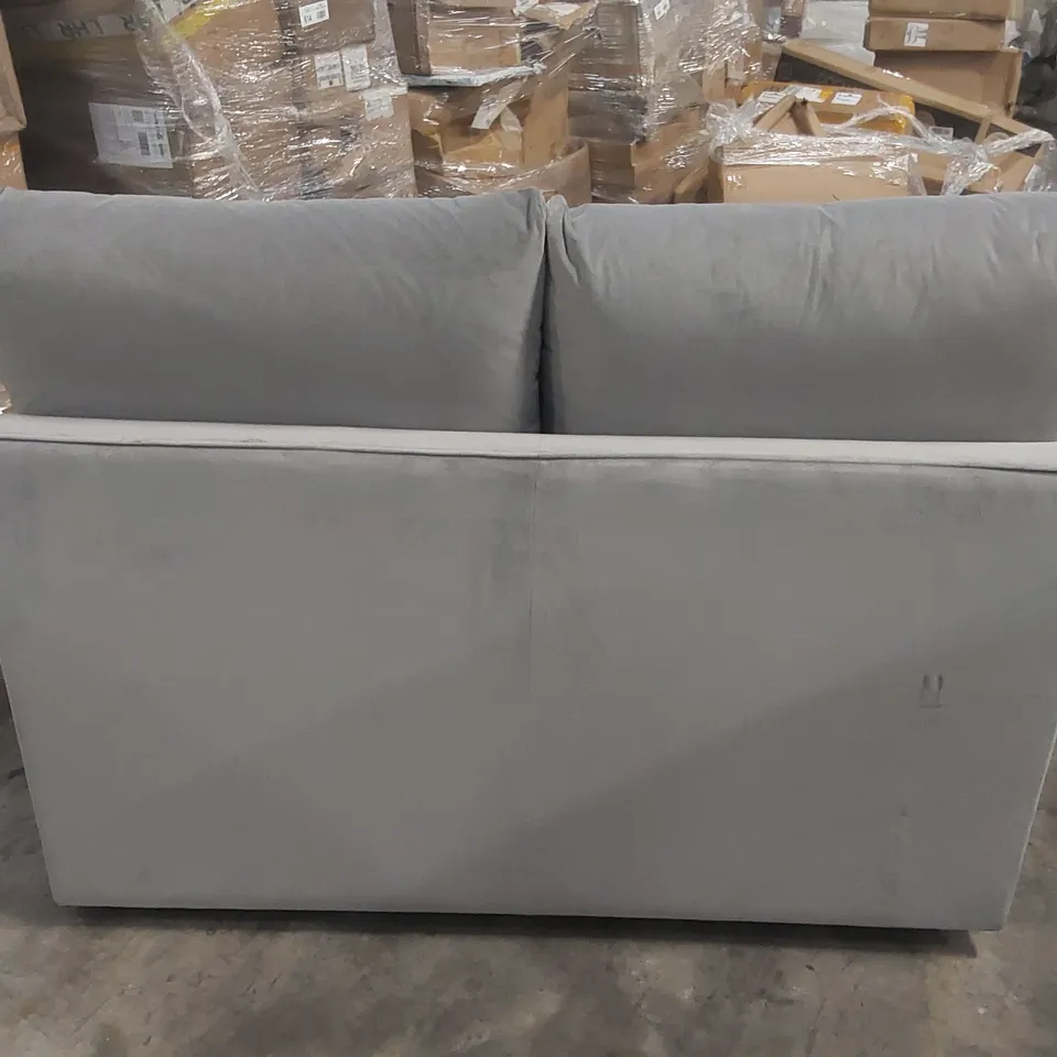 QUALITY DESIGNER GREY VELVET SOFA