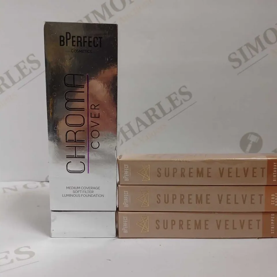 SEALED 4 BPERFECT ITEMS INCLUDING FOUNDATION AND LIQUID MATTE LIPSTICK