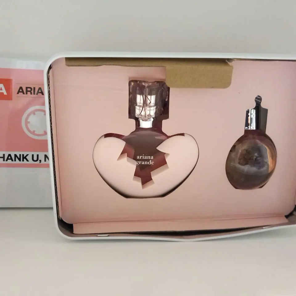 BOXED ARIANA GRANDE FRAGRANCES THANK U, NEXT GIFT TIN