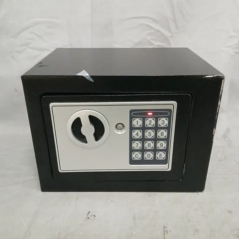 BOXED UNBRANDED COMPACT BLACK SAFE WITH ELECTRONIC KEYPAD LOCK
