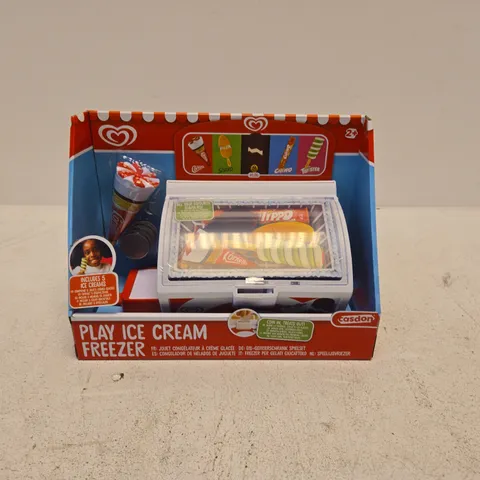 CASDON PLAY ICE CREAM FREEZER TOY SET – BOXED