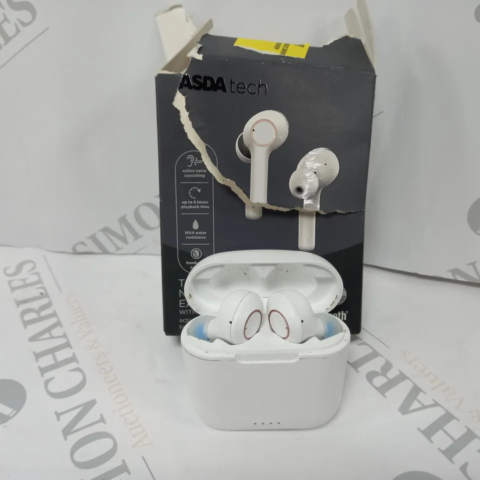 BOXED NOISE CANCELLING WIRELESS EARBUDS - WHITE