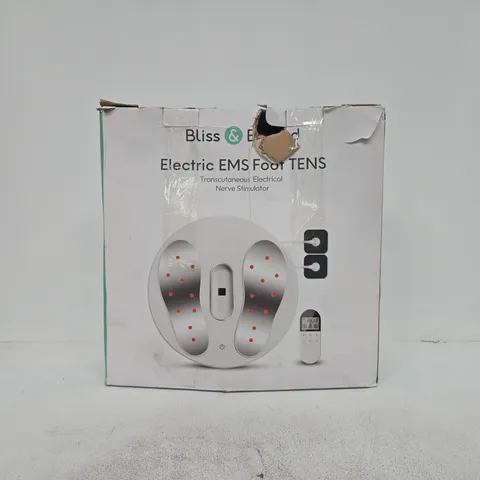 BOXED BLISS & BEYOND ELECTRIC EMS FOOT TENS NERVE STIMULATOR