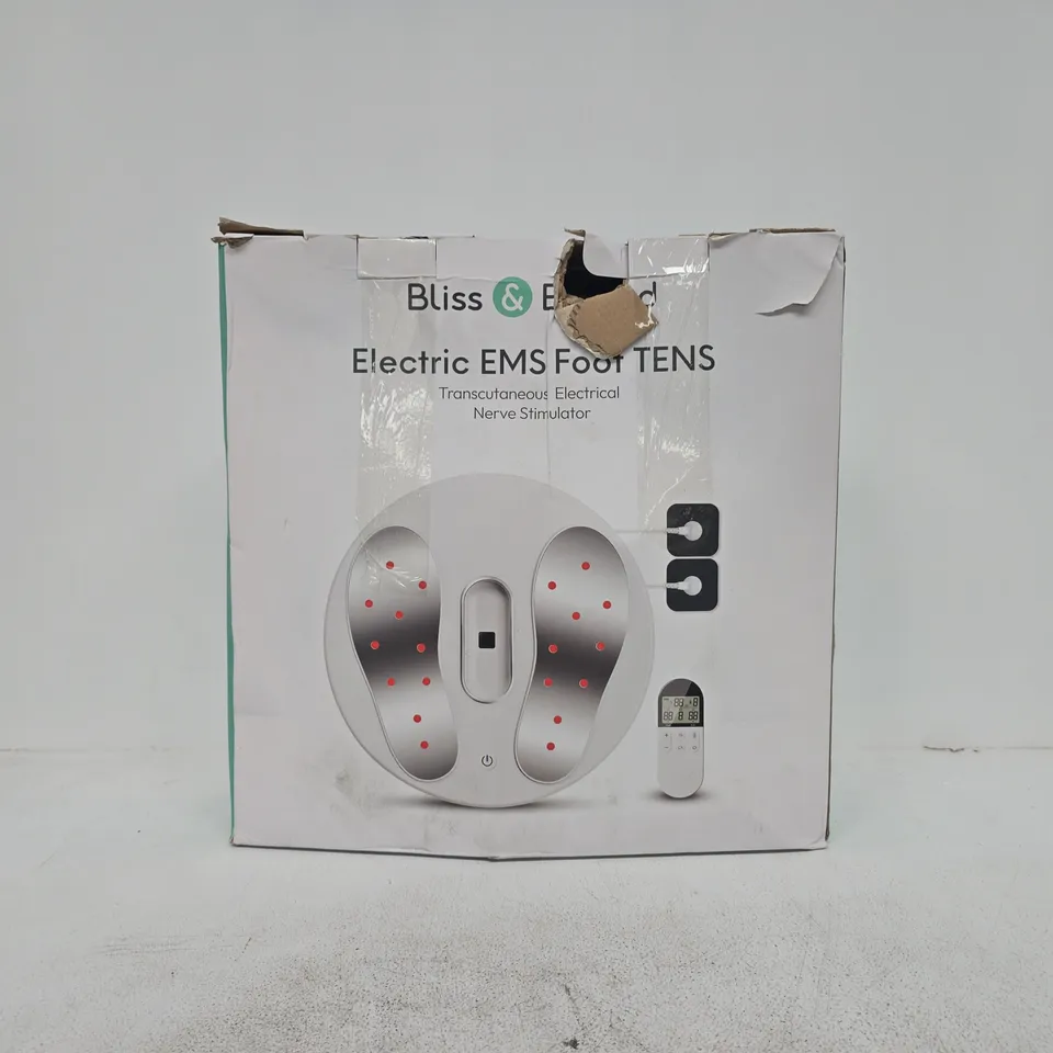 BOXED BLISS & BEYOND ELECTRIC EMS FOOT TENS NERVE STIMULATOR