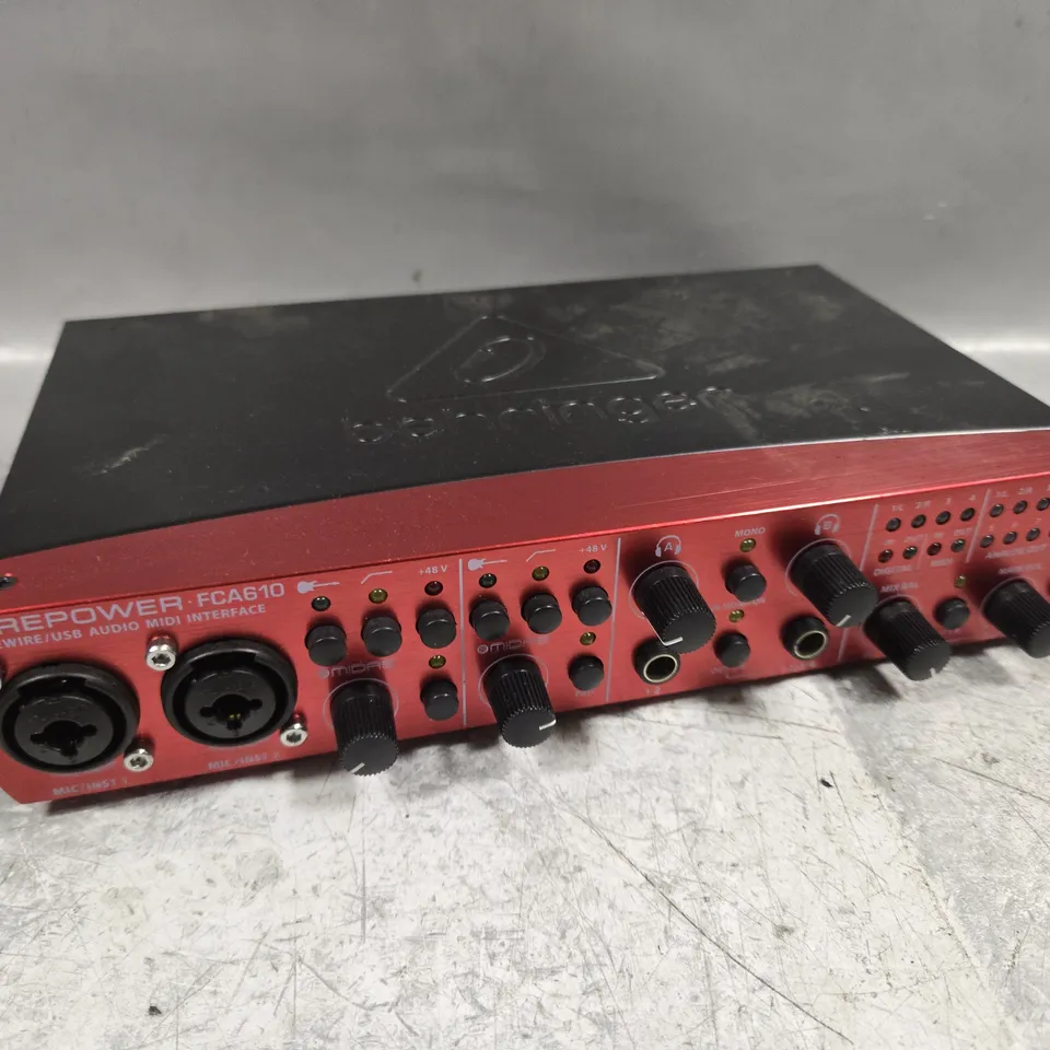 BEHRINGER FIREPOWER FCA610 RECORDING INTERFACE 