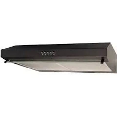 BOXED SIA VSR60BL 60CM BLACK SLIM VISOR COOKER HOOD KITCHEN FAN