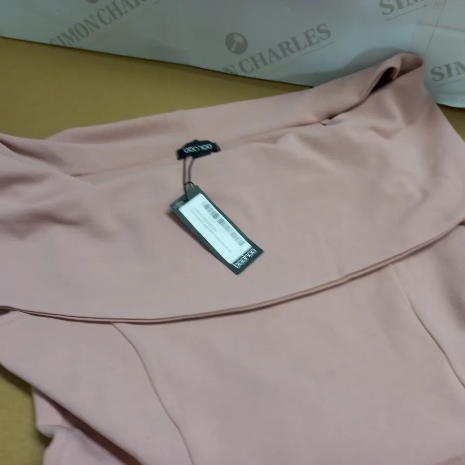 BOOHOO PLUS DOUBLE LAYER MIDI DRESS IN ROSE - 16