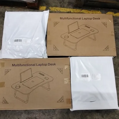 PALLET OF ASSORTED PRODUCTS INCLUDING MULTIFUNCTIONAL LAPTOP DESKS AND OVAL TOILET SEATS