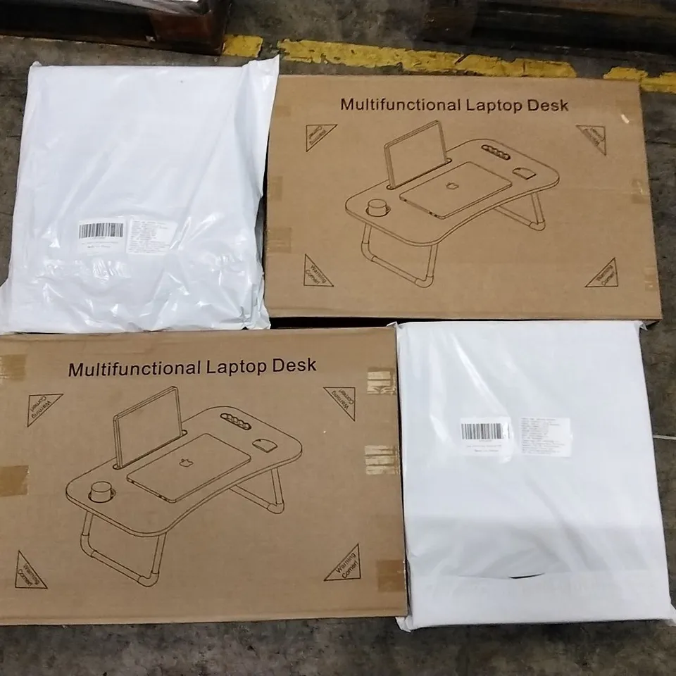 PALLET OF ASSORTED PRODUCTS INCLUDING MULTIFUNCTIONAL LAPTOP DESKS AND OVAL TOILET SEATS