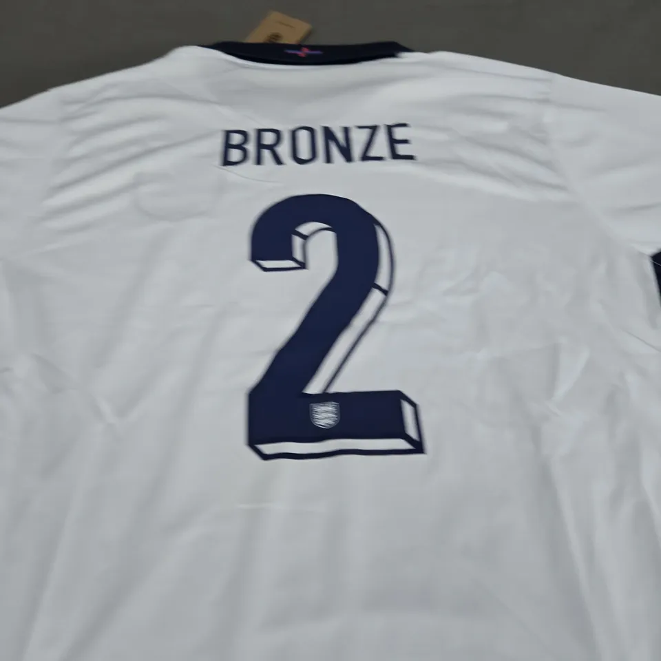 ENGLAND FC HOME JERSEY WITH BRONZE 2 SIZE 4XL