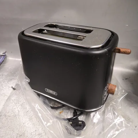 TOWER TWO SLICE TOASTER IN BLACK 