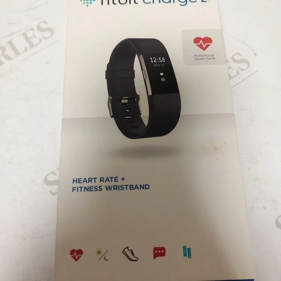 BOXED FITBIT CHARGE 2 HEART RATE AND FITNESS WRISTBAND