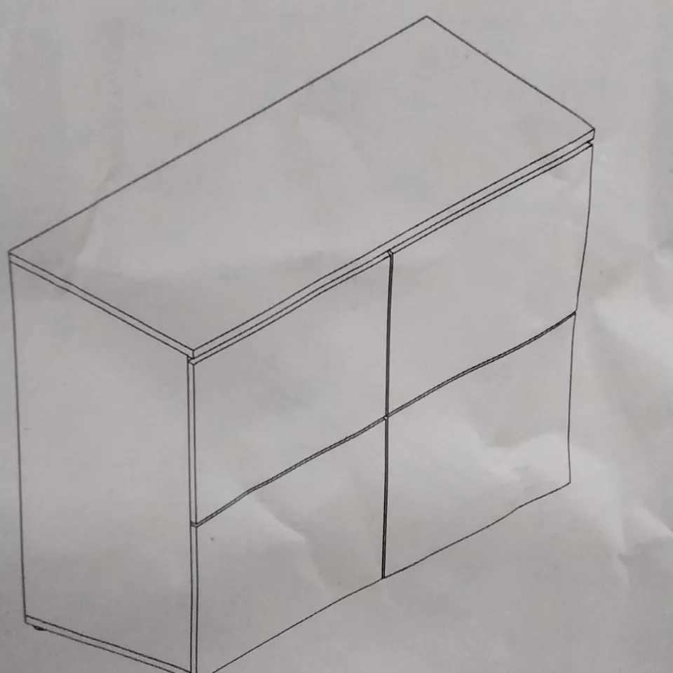 BOXED MCCRANEY 92" WIDE SIDEBOARD IN WHITE