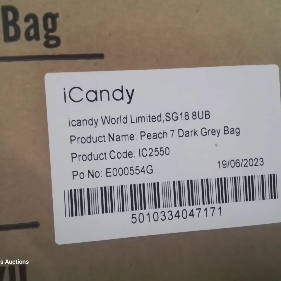 BOXED iCANDY PEACH 7 DARK GREY ACCESSORIES SET 6 PIECES