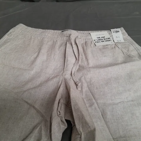ABERCROMBIE & FITCH 6 LINEN BLEND PULL ON SHORTS - LARGE