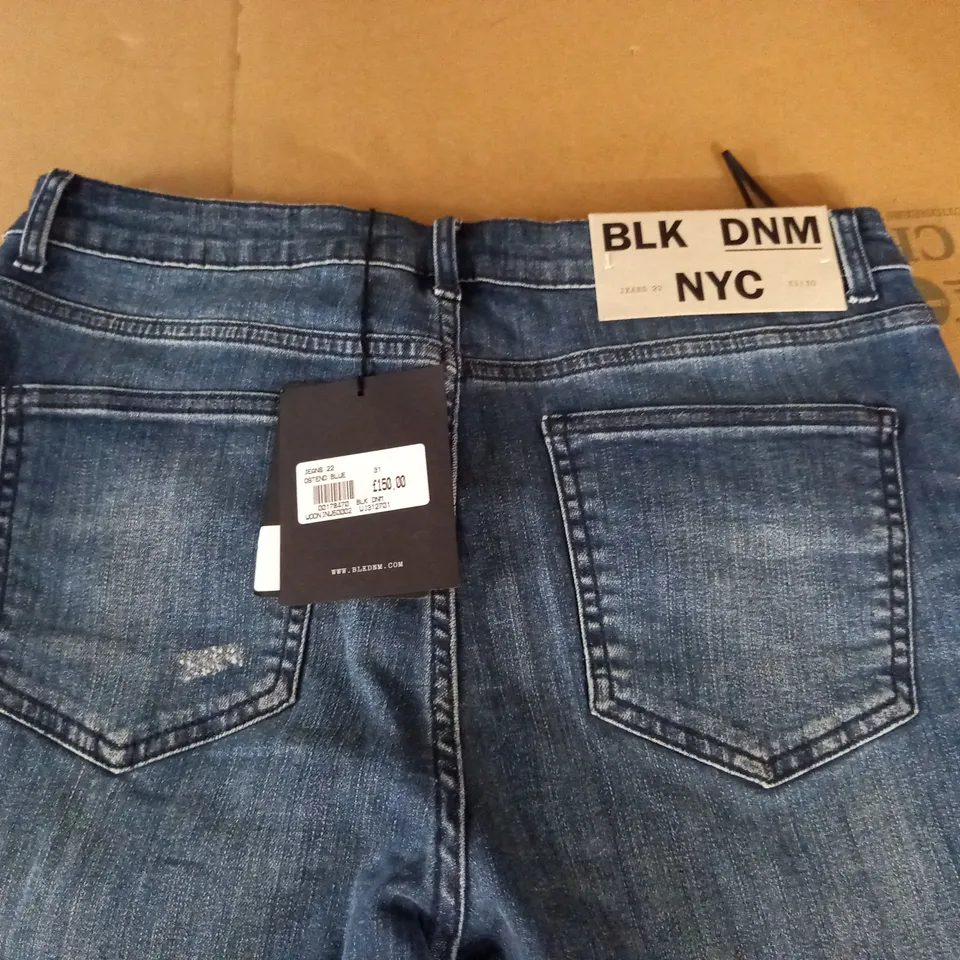 BRAND NEW BLK DNM JEANS IN OSTEND BLUE - 31/30