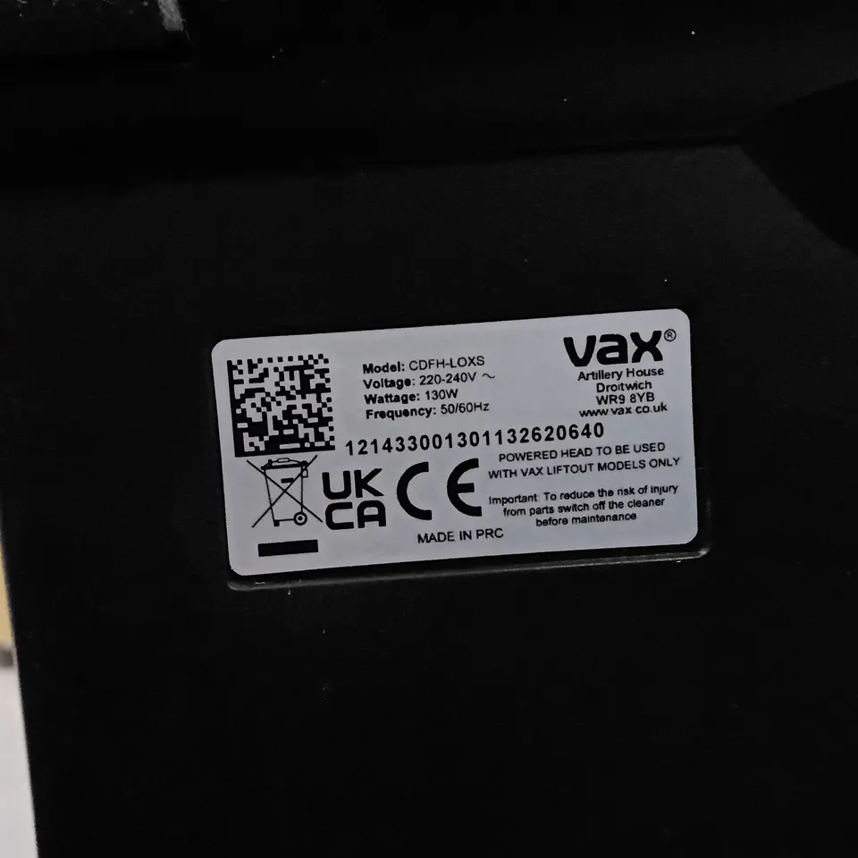 VAX LIFTO UPRIGHT VACUUM CLEANER (MODEL CDFH-LOXS)