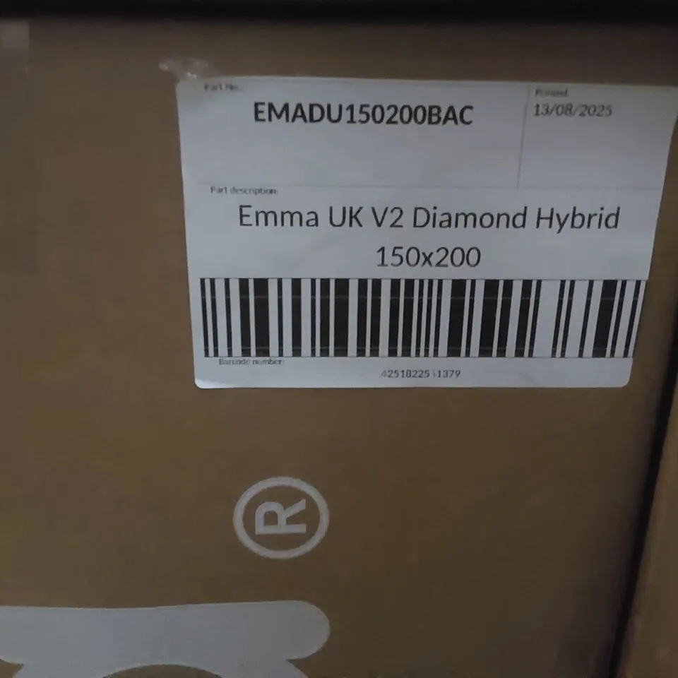 BRAND NEW BOXED EMMA UK V2 DIAMOND HYBRID 150 x 200CM KING SIZE MATTRESS