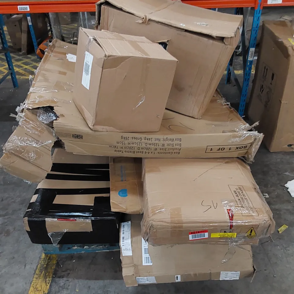 PALLET TO CONTAIN BOXED HOME IMPROVEMENT AND BOXED FURNITURE PRODUCTS 