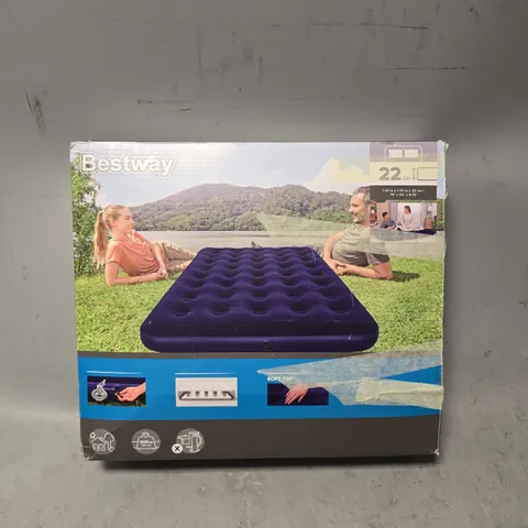 BESTWAY SOFT TOP AIR MATRESS - 1.91M X 1.37M X 22CM