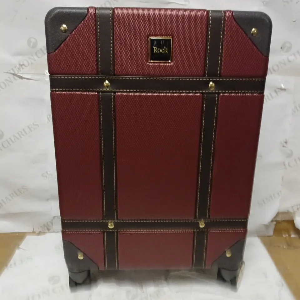 VINTAGE 8 WHEEL RETRO STYLE HARDSHELL TRAVEL CASE RRP £104.99
