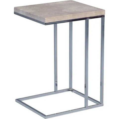 BOXED GUNTHER SIDE TABLE - METAL CHROME PLATED (2 BOXES)