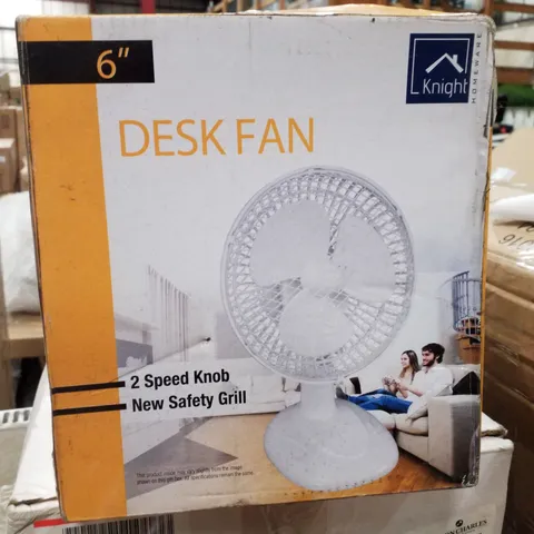 BOXED KNIGHT 6" DESK FAN