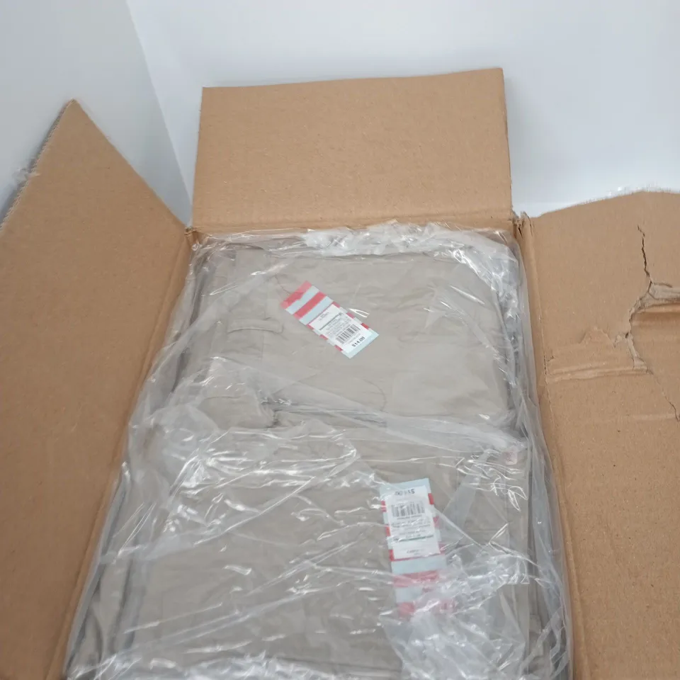 BOX OF APPROXIMATELY 12 KHAKI CHINOS IN ASSORTED SIZES
