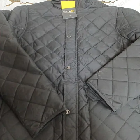 REGATTA INSULATED PADDED BUTTON UP JACKET - XL