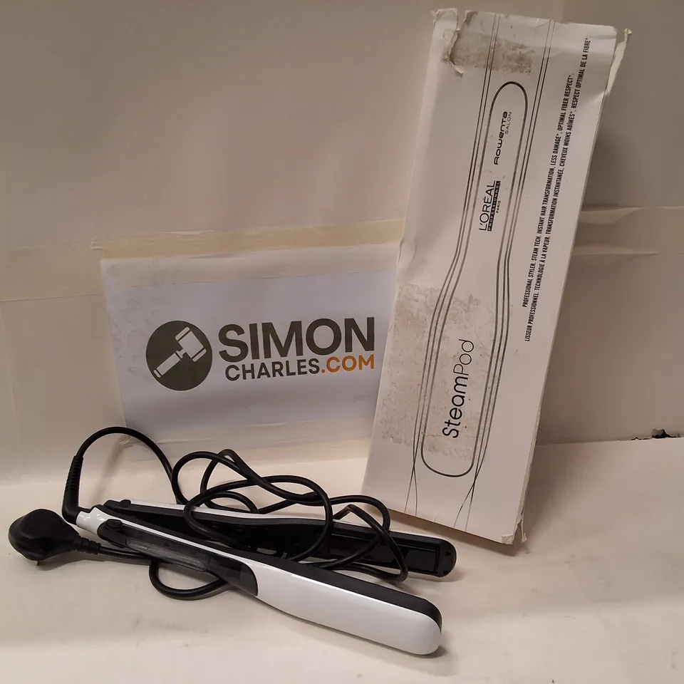 L'OREAL STEAMPOD STEAM HAIR STRAIGHTENER (BOXED)