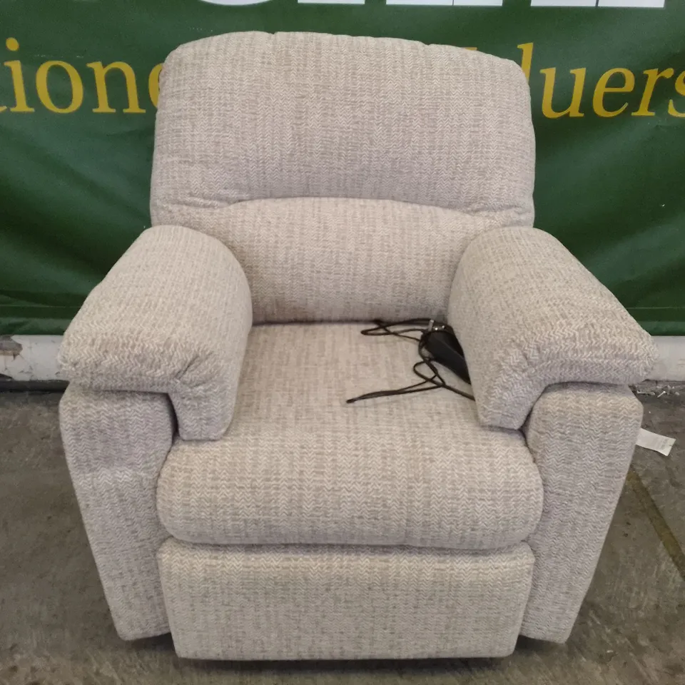 QUALITY DESIGNER G-PLAN CHLOE C SMALL ELECTRIC RECLINER CHAIR - ALFORD SAND FABRIC