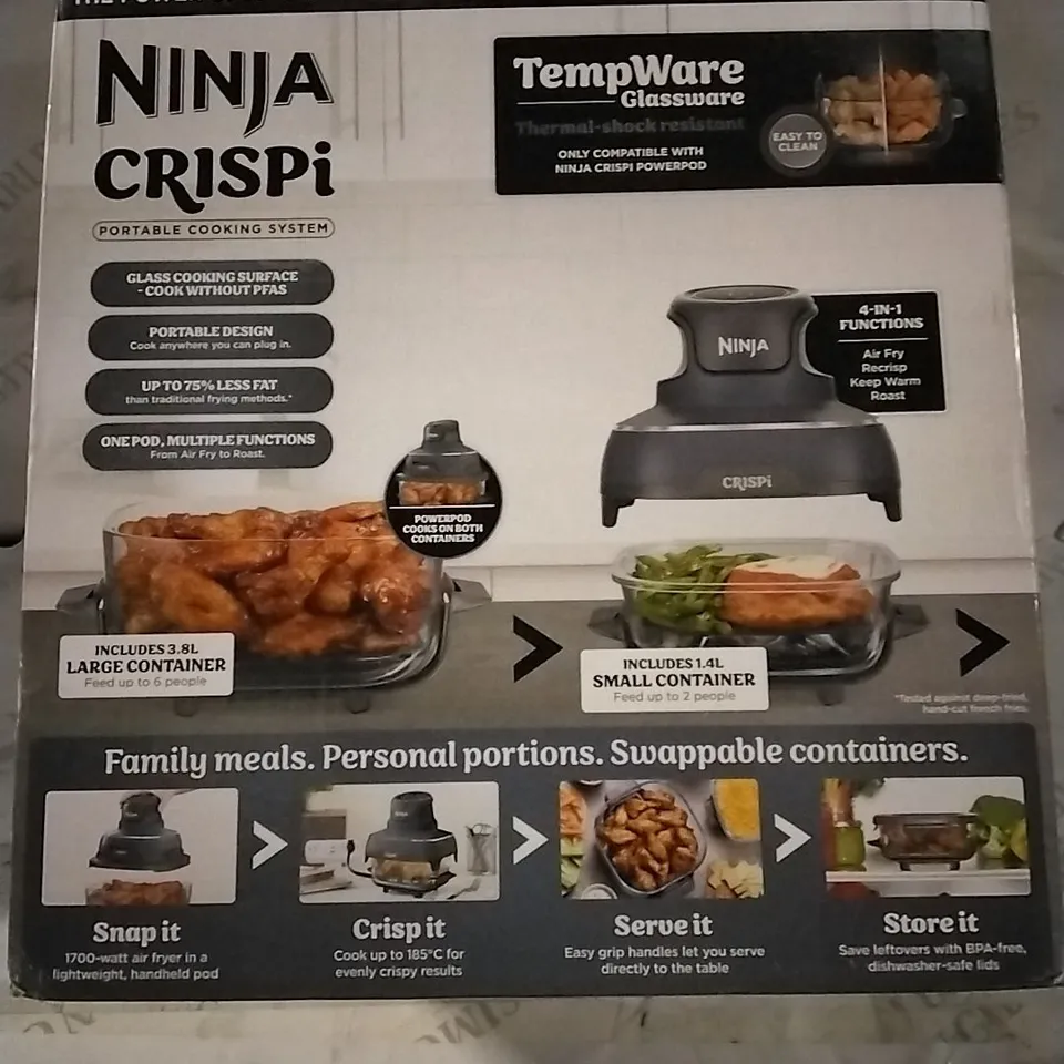 BOXED NINJA CRISPI PORTABLE COOKING SYSTEM