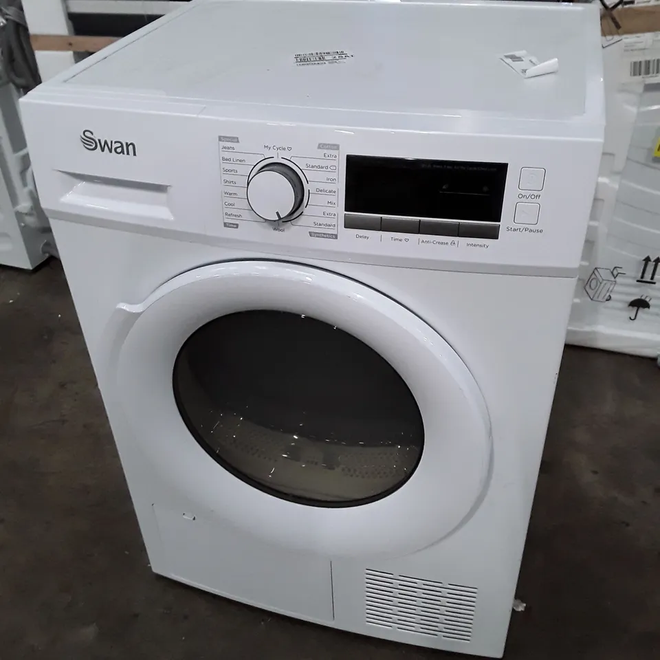 SWAN STC75110W 8KG LOAD CONDENSER TUMBLE DRYER IN WHITE