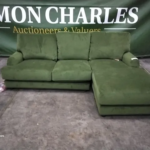 QUALITY BRITISH MANUFACTURED DESIGNER THE LOUNGE CO. ROSE RIGHT HAND CHAISE END WOO160 WOODLAND MOSS /VSW/FM