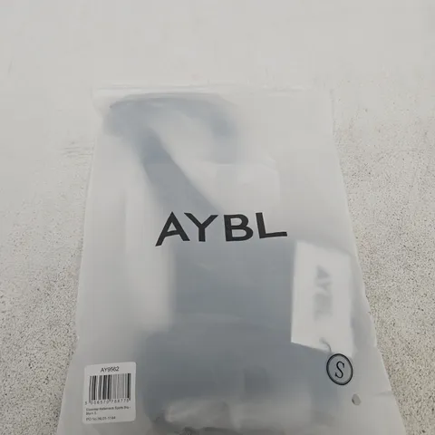 BAGGED AYBL ESSENTIAL HALTERNECK SPORTS BRA – BLACK, SIZE S