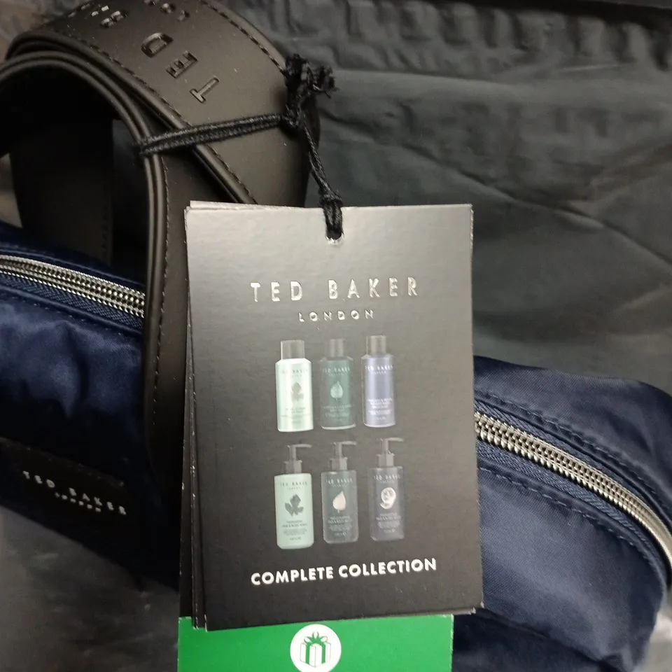 TED BAKER LONDON NAVY PADDED TRAVEL BAG – COMPLETE COLLECTION