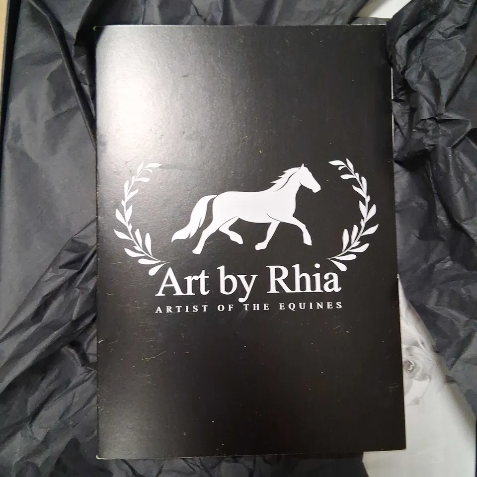 ART BY RHIA - HAND-DRAWN EQUINE PORTRAIT OF DANAWAY ROSSI, GRAPHITE ON STRATHMORE BRISTOL VELLUM, 10X12 INCHES