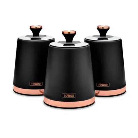 BOXED CAVALETTO 3 PIECE KITCHEN CANISTER SET (1 BOX)