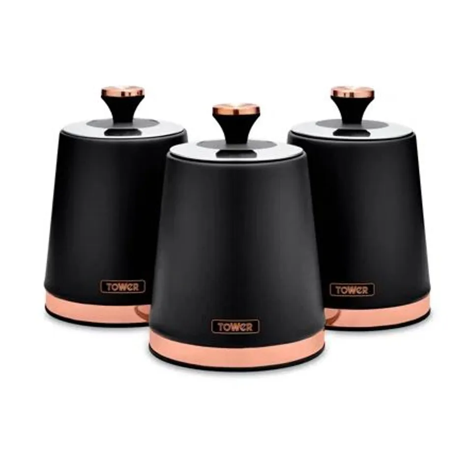 BOXED CAVALETTO 3 PIECE KITCHEN CANISTER SET (1 BOX)