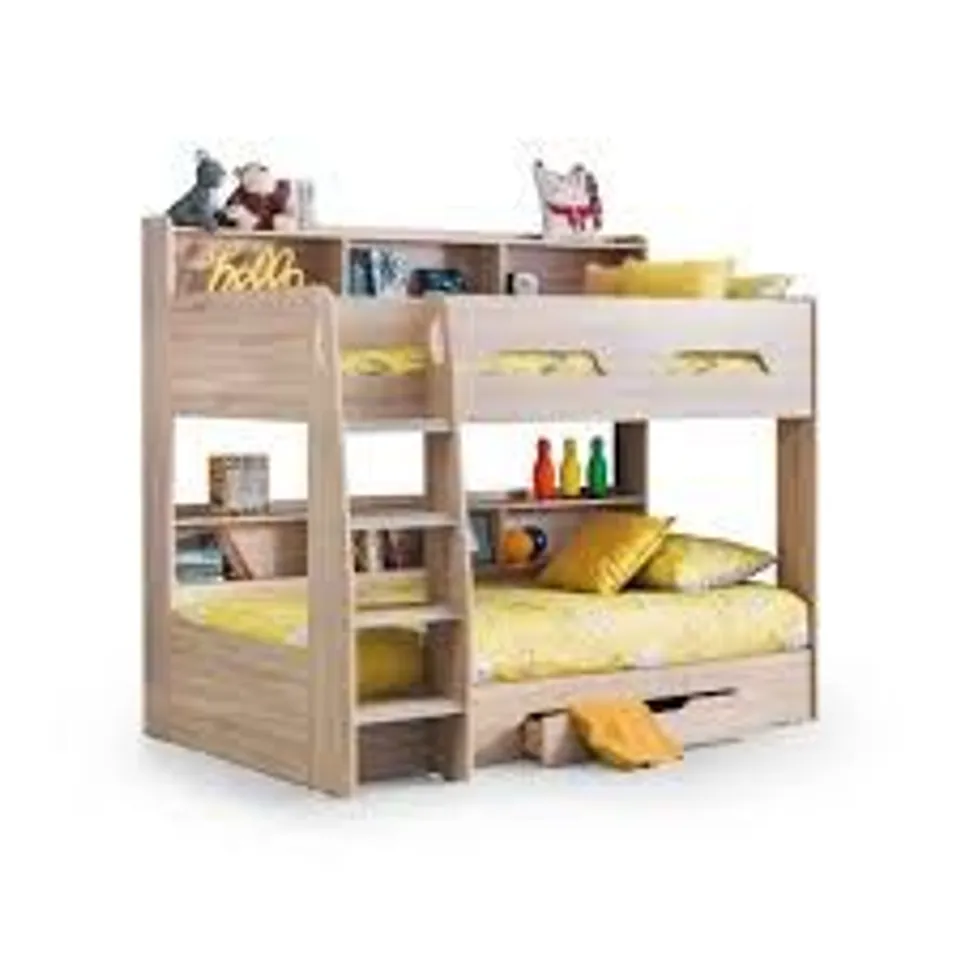 BOXED GRADE 1 ORION SONOMA OAK-EFFECT BUNKBED (4 BOXES)