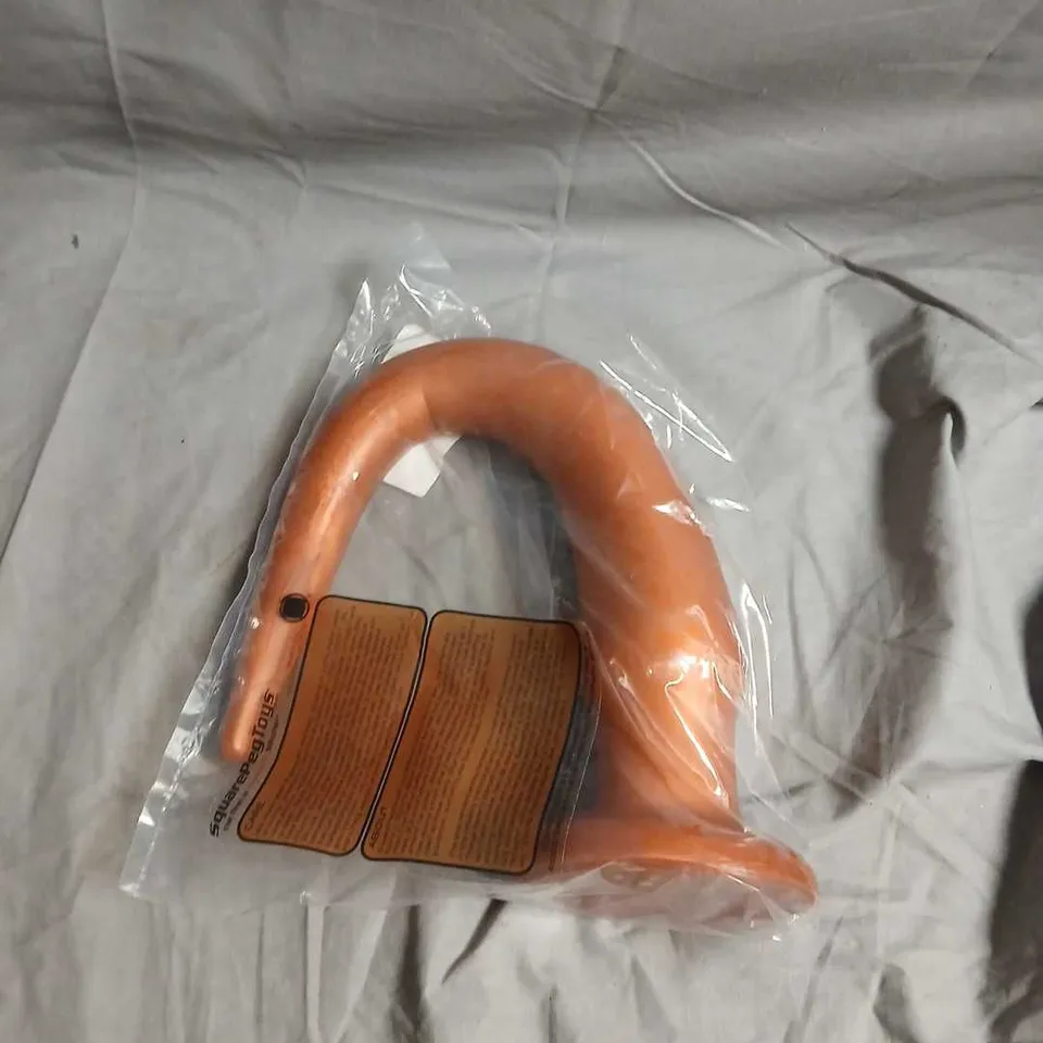 ORANGE CURVED SILICONE ADULT TOY