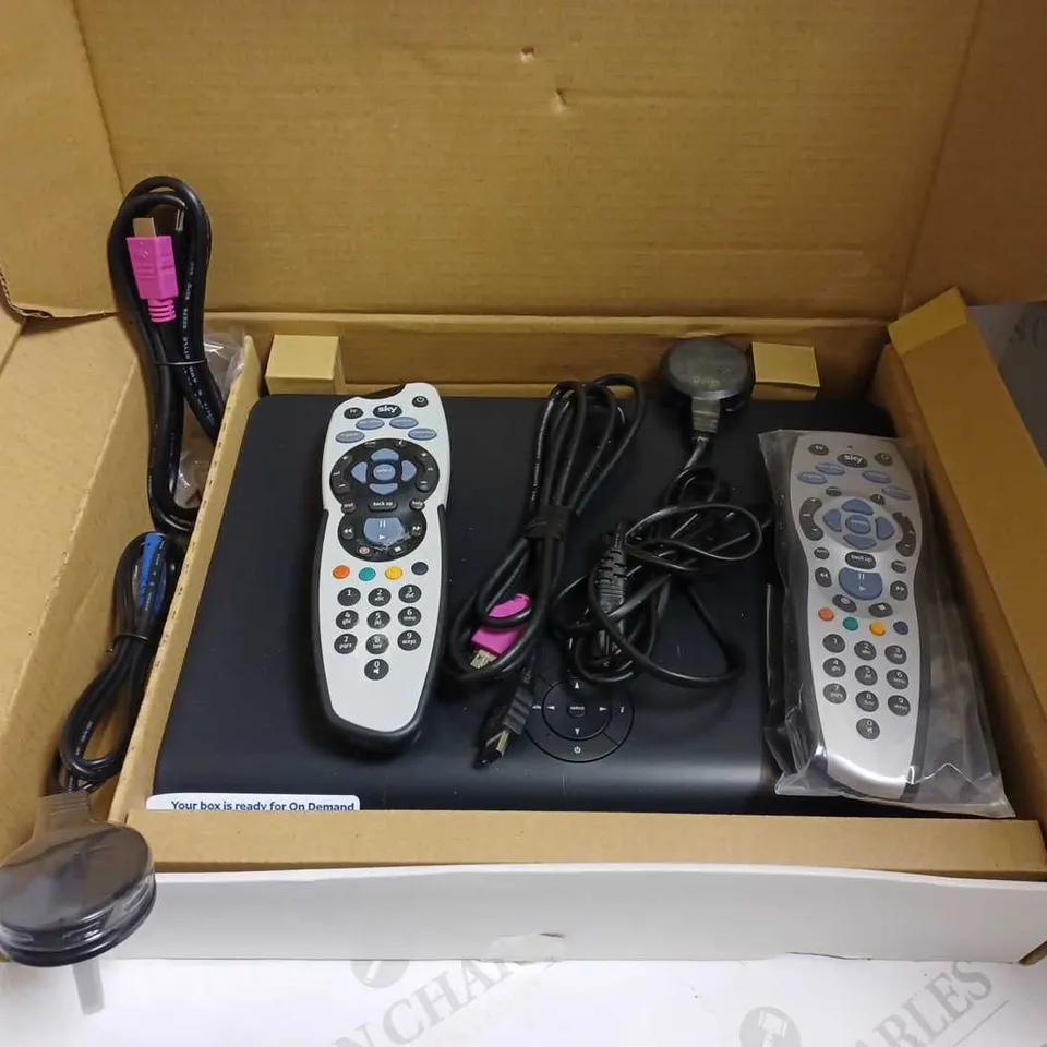 SKY+ HD BOX SET UP WITH TWO REMOTES