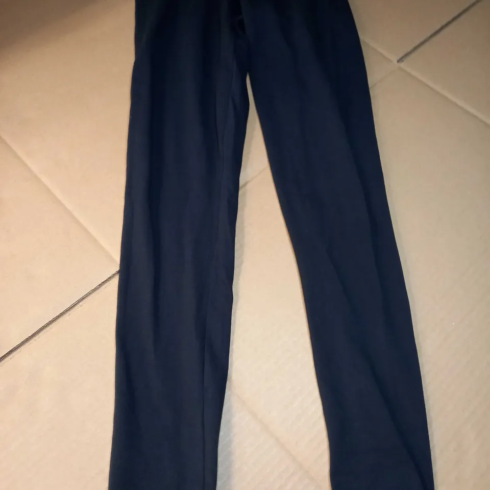 ADIDAS BLACK/LOGO TIGHT FIT FITNESS LEGGINGS - SIZE 8
