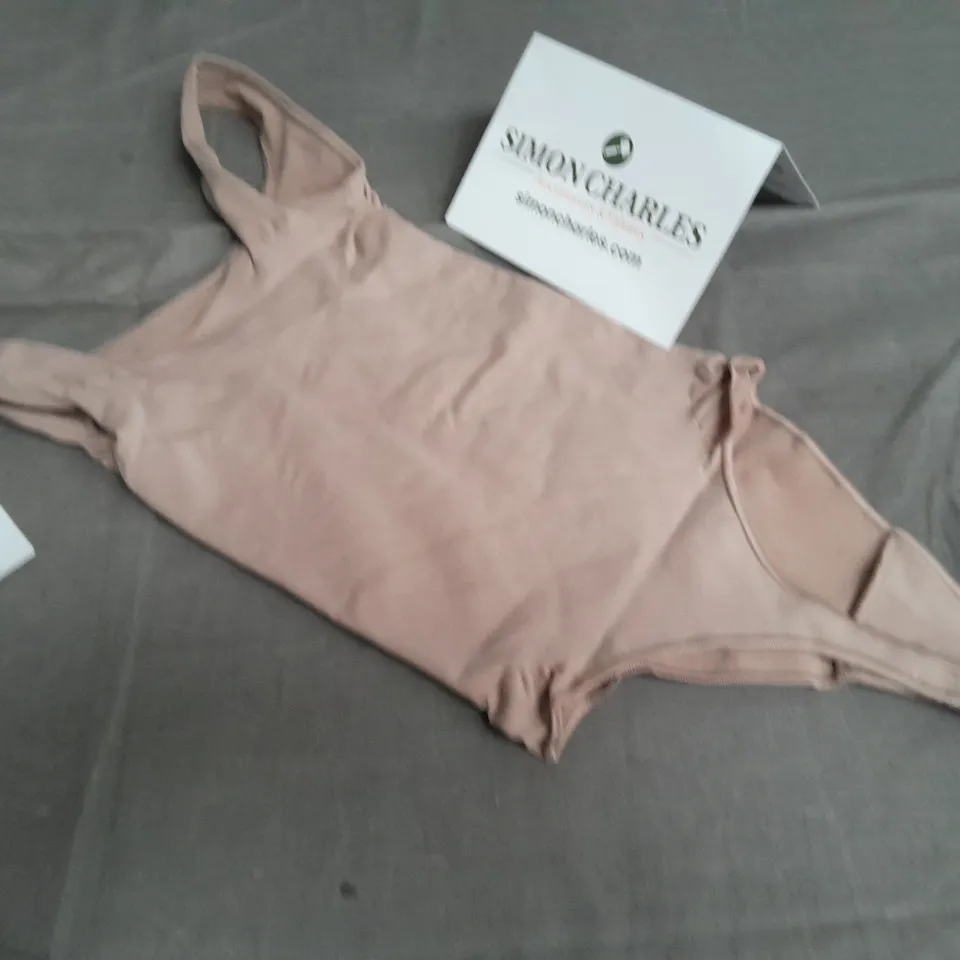 TALA SHAPING SQUARE NECK BODYSUIT IN NEUTRAL - M