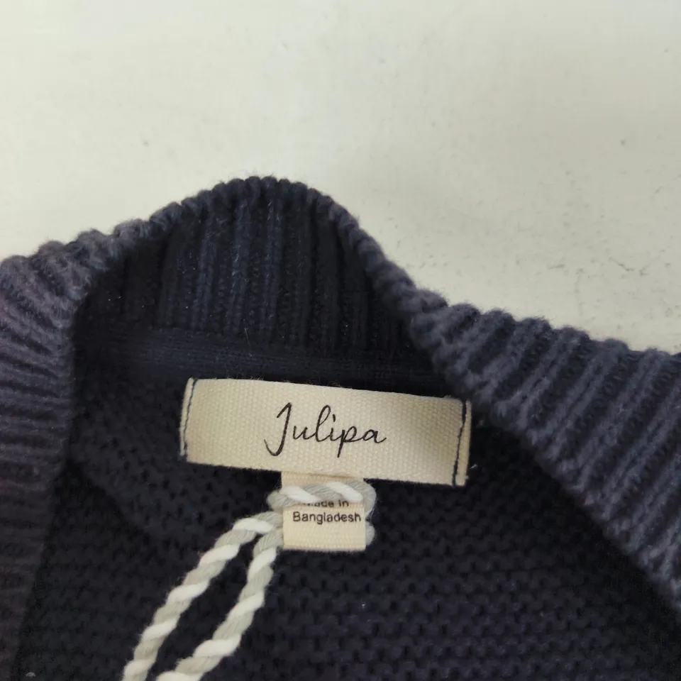 JULIPA NAVY KNIT CARDIGAN UK 16/18 (US 12/14, EU 44/46)