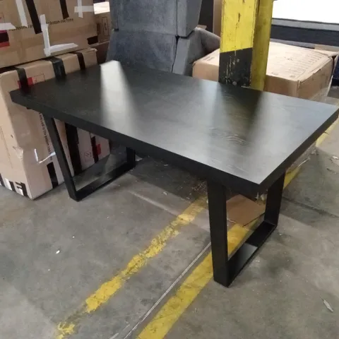 ARIA RECTANGULAR BLACK DINING TABLE