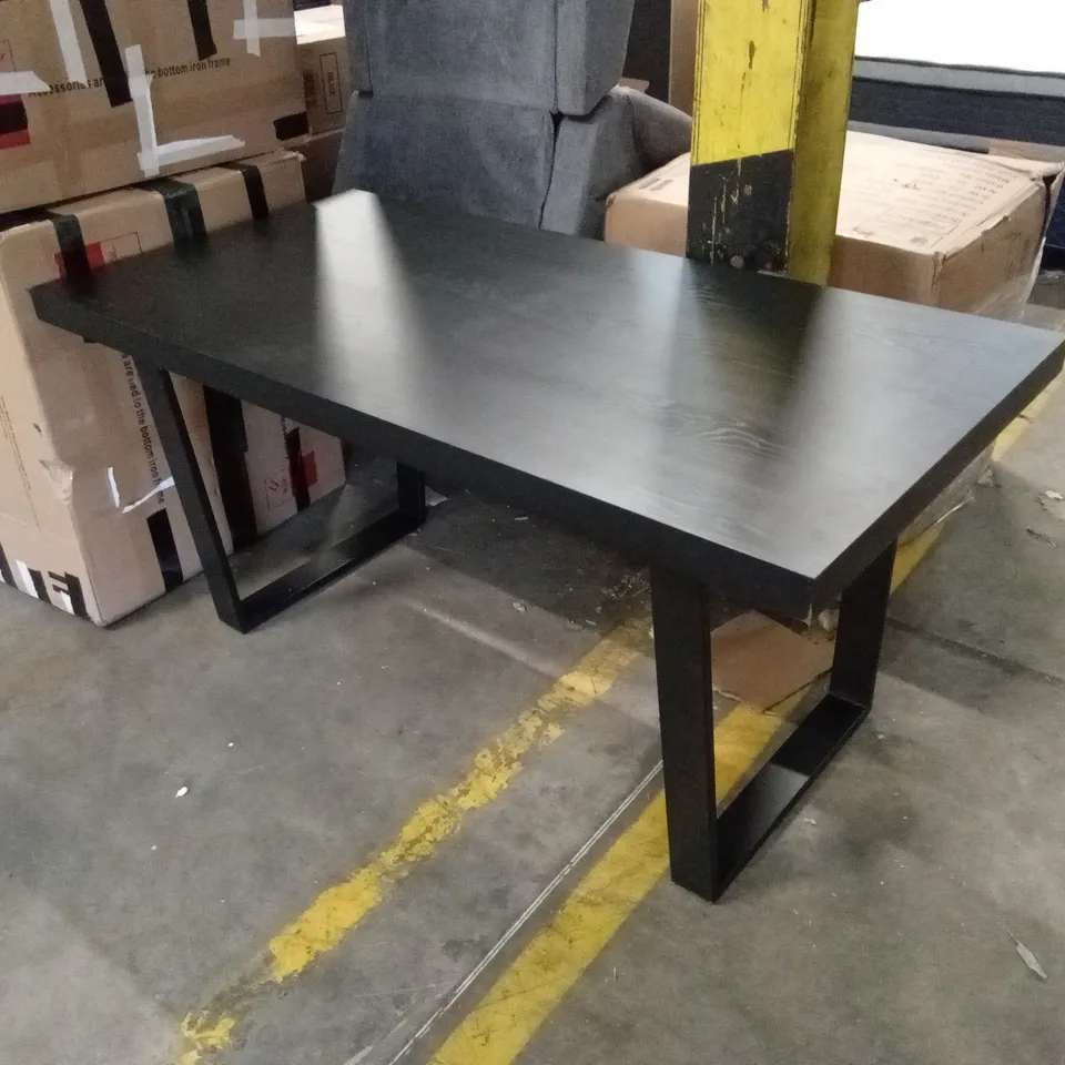 ARIA RECTANGULAR BLACK DINING TABLE 