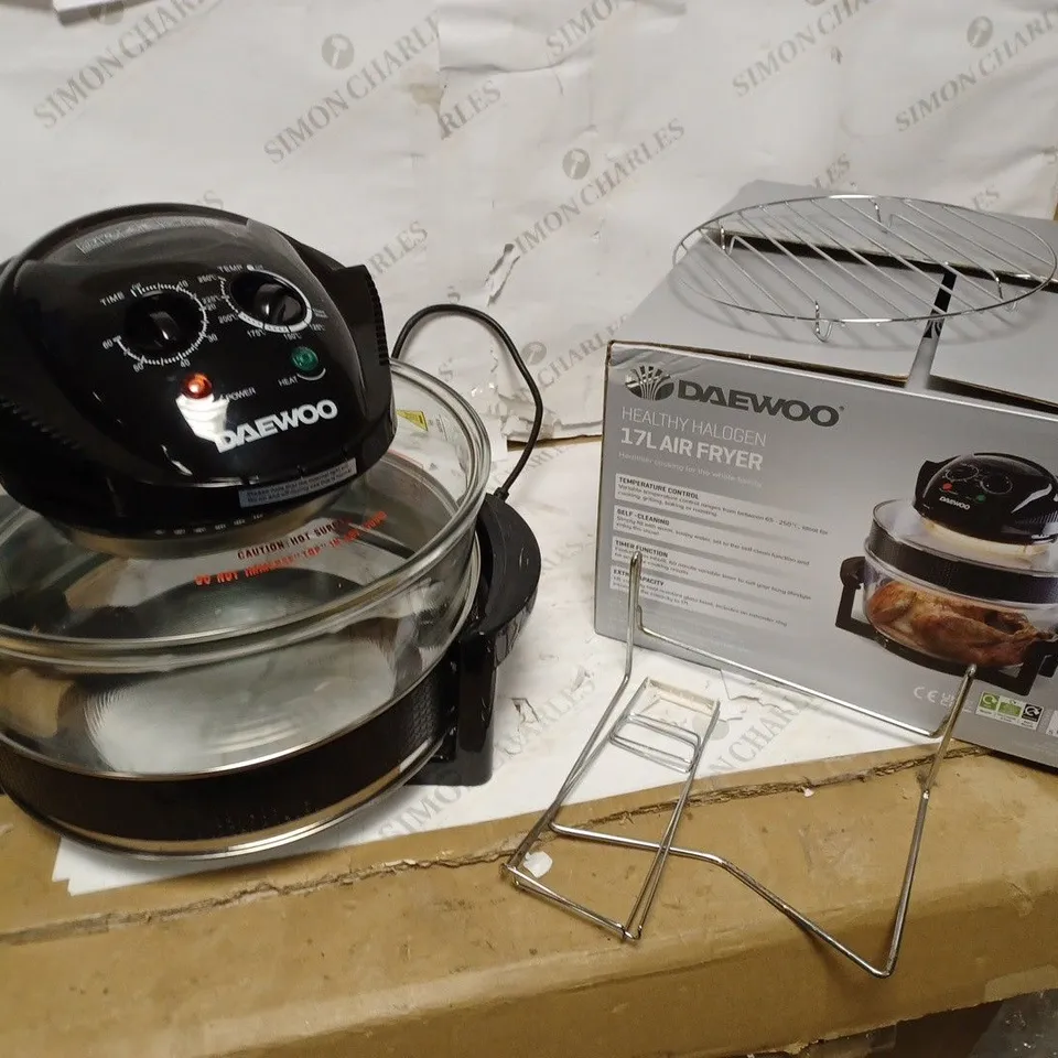 DAEWOO DELUXE 17L 1300W HALOGEN AIR FRYER 