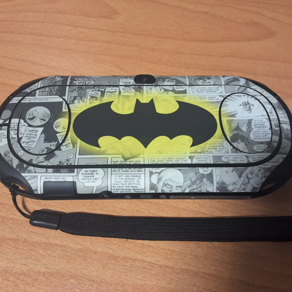 UNBOXED PSVITA BATMAN THEMED HANDHELD GAMING DEVICE