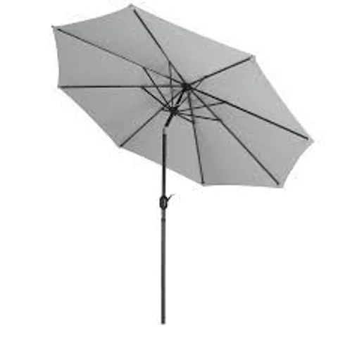 BOXED CRANK UMBRELLA WITH TILT - LIGHT GREY (1 BOX)